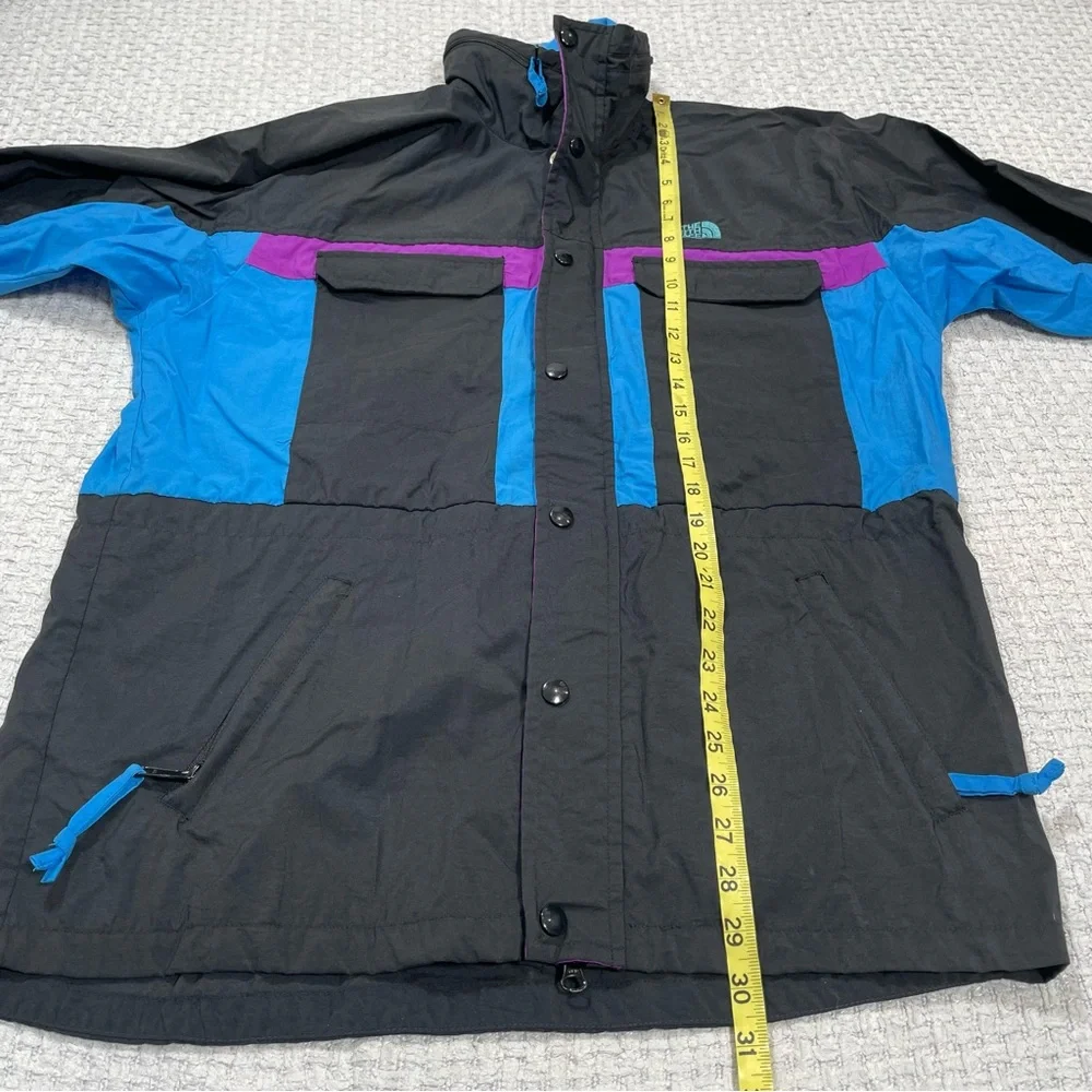Vintage The North Face Men’s Ski Jacket Colorblock Blue Black Purple Size Small